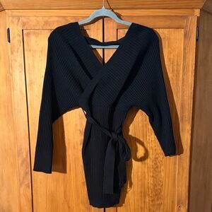Windsor Black V-Neck Sweater